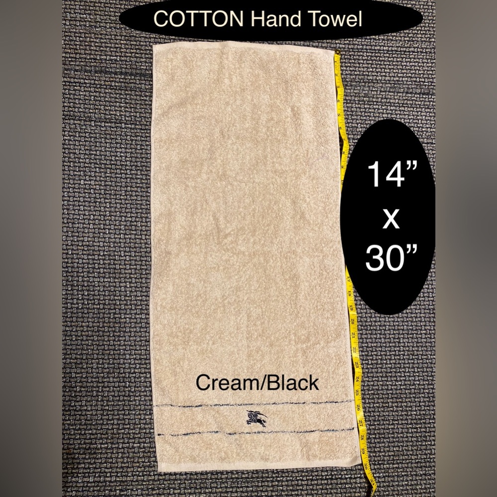 NEW🔥 BURBERRY NOVA CHECK 🐎 Cotton Hand Towel SET🎁💯% Cotton/Camel🔥NWT🎁 - Picture 4 of 16